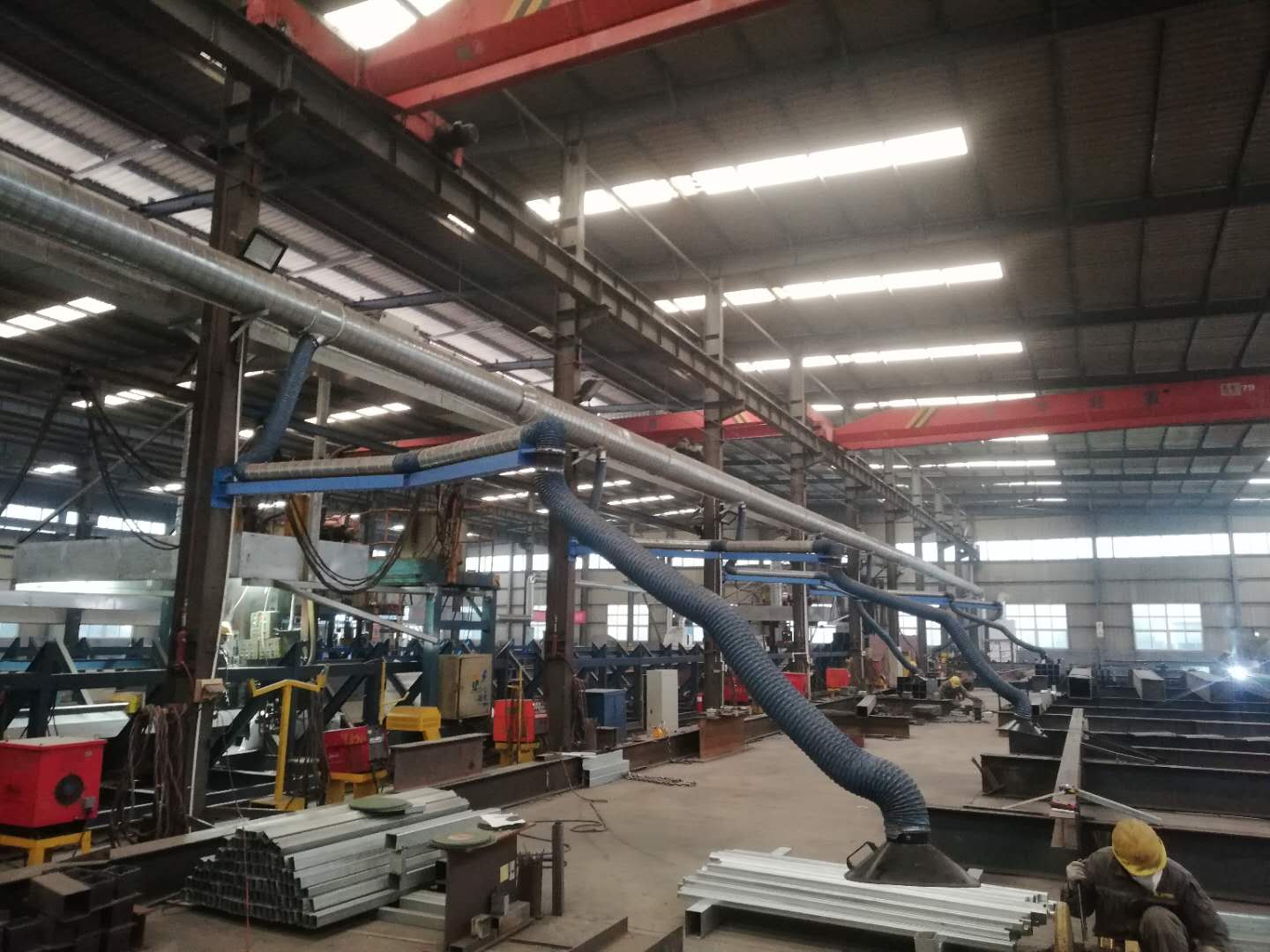 鋼構加工車間整體除（chú）塵（chén）的做法(圖3)